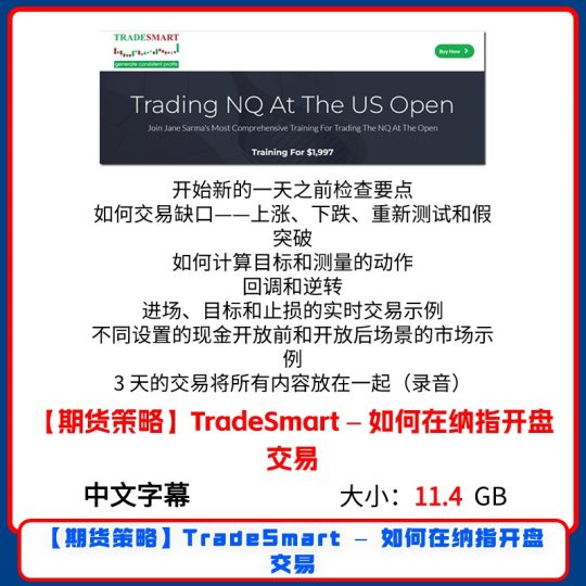 【期货策略】TradeSmart – 如何在纳指开盘交易-α阿尔法Trader