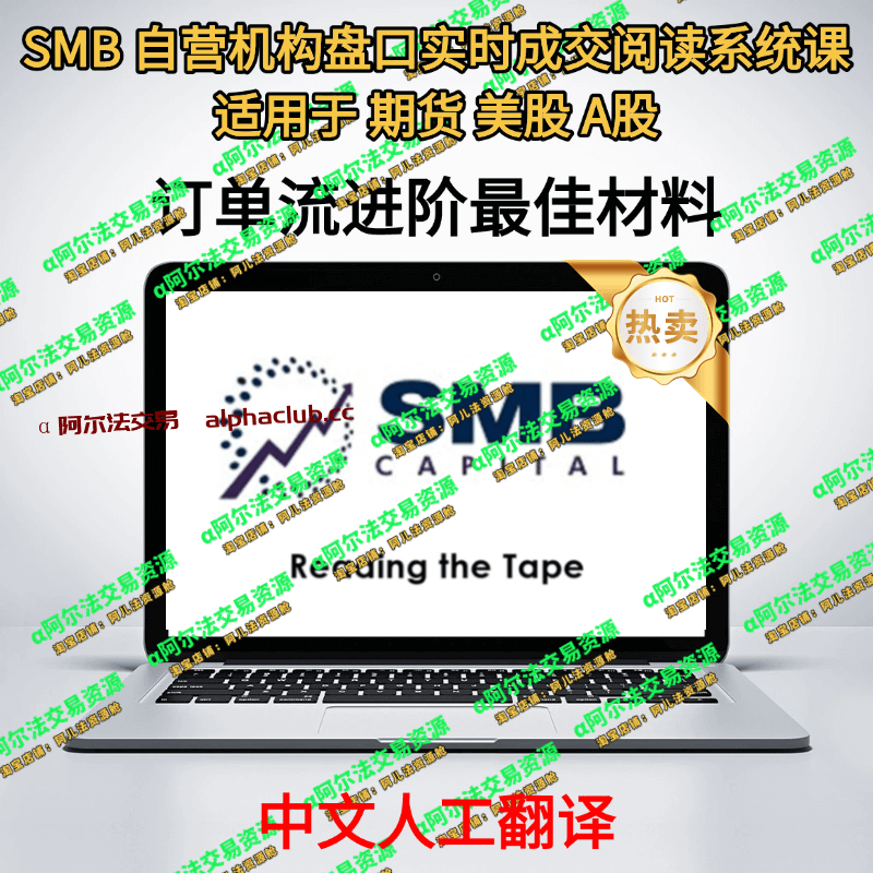 【盘口阅读】SMB自营机构盘口实时成交解读系统课-α阿尔法Trader