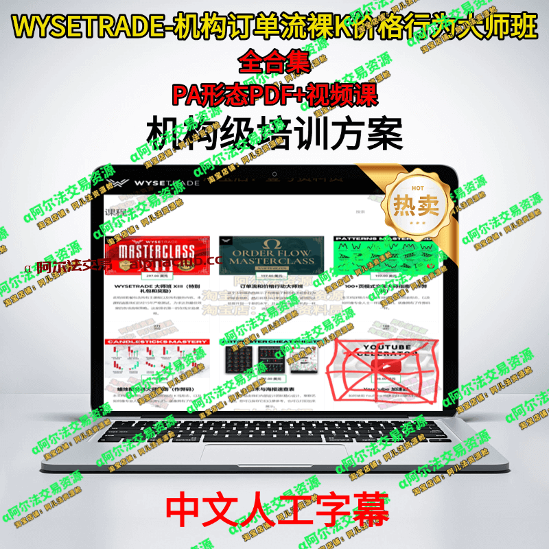 WYSETRADE-机构订单流裸K价格行为大师班全合集精通订单流裸K行为-α阿尔法Trader