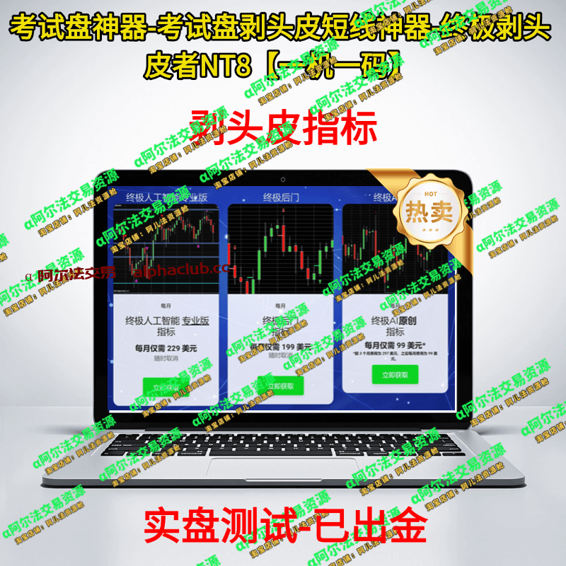 考试盘剥头皮短线神器-终极剥头皮者NT8【一机一码】（实盘测试-已出金）-α阿尔法Trader