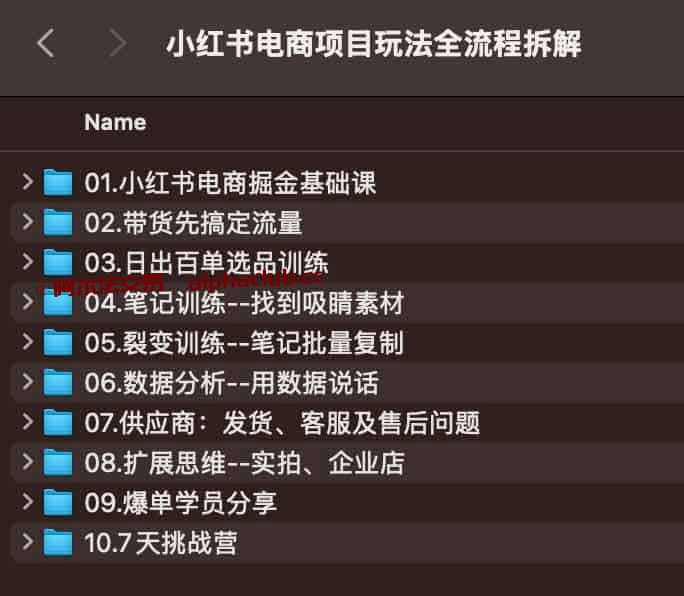 小红书电商项目玩法全流程拆解-α阿尔法Trader