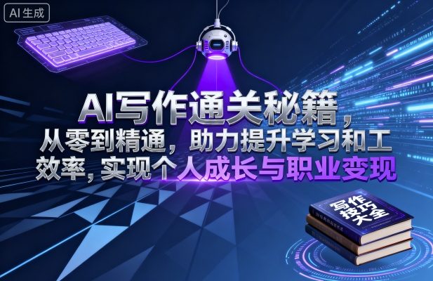 AI写作通关秘籍，从零到精通，助力提升学习和工作效率，实现个人成长与职业变现-α阿尔法Trader