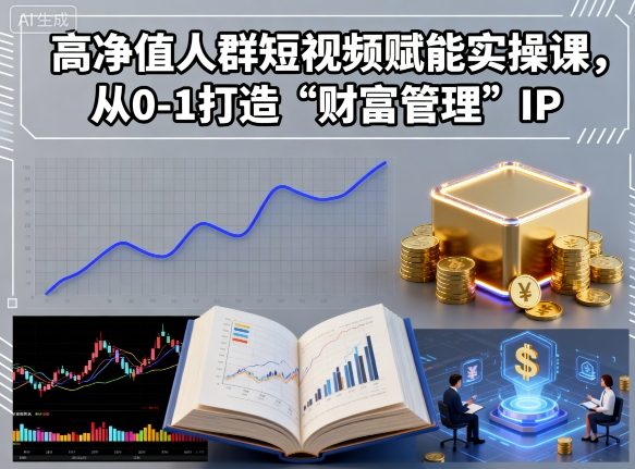 高净值人群短视频赋能实操课，从0-1打造“财富管理”IP-α阿尔法Trader