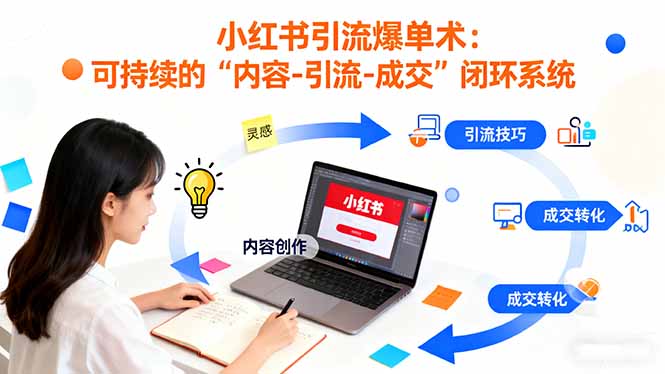 小红书引流爆单术：构建一套低成本 可持续的“内容-引流-成交”闭环系统-α阿尔法Trader