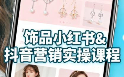 抖音+小红书饰品卖货：货源、开店、内容全教会-α阿尔法Trader