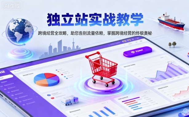 独立站实战教学，跨境经营全攻略，助您告别流量依赖，掌握跨境经营的终极奥-α阿尔法Trader