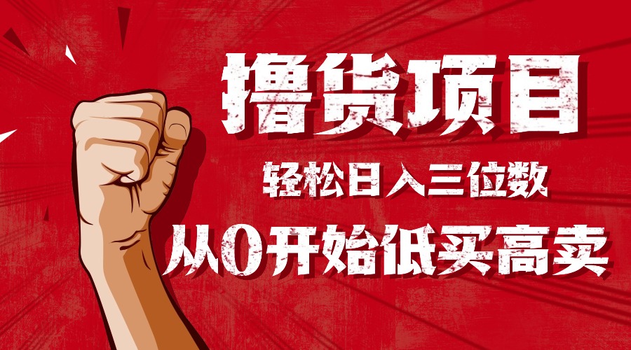 手把手教你撸货，从0开始低买高卖，小白轻松实现日入三位数!!!-α阿尔法Trader