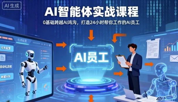 Ai智能体实战课程，0基础跨越Ai鸿沟，打造24小时帮你工作的Ai员工，打破常规，以实战定义Ai-α阿尔法Trader