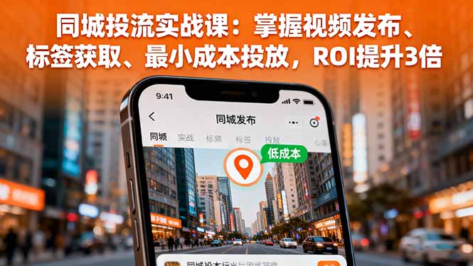 同城投流实战课：掌握视频发布、标签获取、最小成本投放，ROI提升3倍-α阿尔法Trader