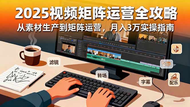 2025短视频矩阵运营全攻略：从素材生产到矩阵运营，月入3万实操指南-α阿尔法Trader
