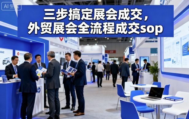 三步搞定展会成交，外贸展会全流程成交sop-α阿尔法Trader