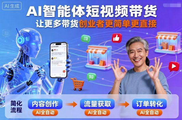 AI智能体短视频带货，让更多带货创业者更简单更直接-α阿尔法Trader