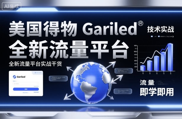 美国得物Gariled技术实战，全新流量平台实战干货，即学即用-α阿尔法Trader