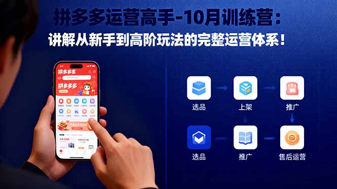 拼多多运营高手-10月训练营：讲解从新手到高阶玩法的完整运营体系！-α阿尔法Trader