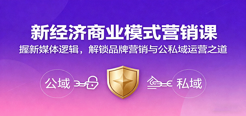 新经济商业模式营销课，握新媒体逻辑，解锁品牌营销与公私域运营之道-α阿尔法Trader