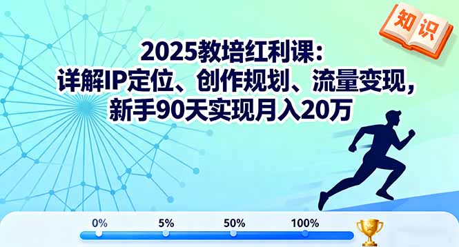 2025教培红利课：详解IP定位、创作规划、流量变现，新手90天实现月入20万-α阿尔法Trader