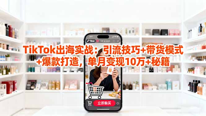 「TikTok出海实战」引流技巧+带货模式+爆款打造，单月变现10万+秘籍-α阿尔法Trader