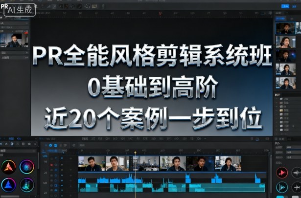 PR全能风格剪辑系统班，0基础到高阶，近20个案例一步到位-α阿尔法Trader