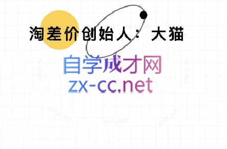 大猫淘差价课程(更新10月)-α阿尔法Trader