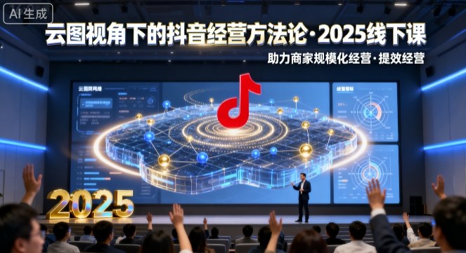 云图视角下的抖音经营方法论，2025线下课，助力商家规模化经营，提效经营(录音+字幕)-α阿尔法Trader