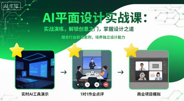 AI平面设计实战课，实战演练，解锁创意之门，掌握设计之道-α阿尔法Trader