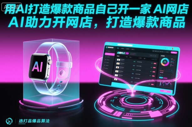 用AI打造爆款商品自己开一家AI网店，AI助力开网店，打造爆款商品-α阿尔法Trader