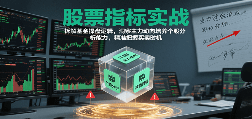 股票指标实战，基金操盘逻辑拆解，洞察主力动向培养个股分析能力把握买卖时机(更新)-α阿尔法Trader