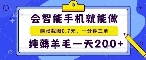 手机项目，二十秒一单，纯薅羊毛一天2张+做就有【揭秘】-α阿尔法Trader