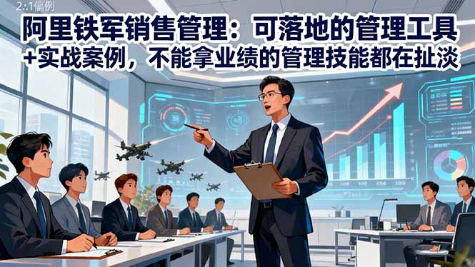 阿里铁军销售管理：可落地的管理工具+实战案例，不能拿业绩的管理都在扯淡-α阿尔法Trader