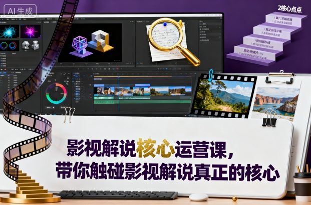 影视解说核心运营课，带你触碰影视解说真正的核心-α阿尔法Trader