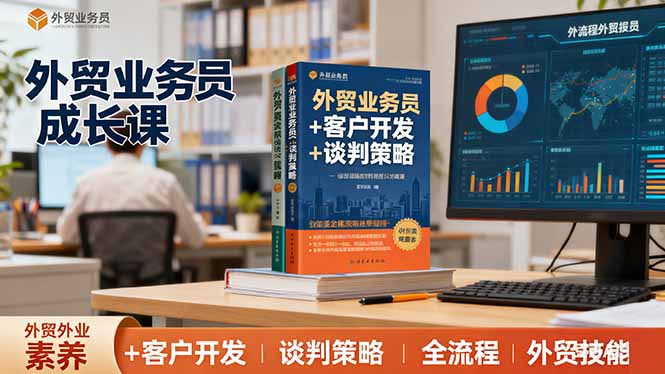 外贸业务员成长课：职业素养+客户开发+谈判策略、掌握全流程外贸技能-α阿尔法Trader