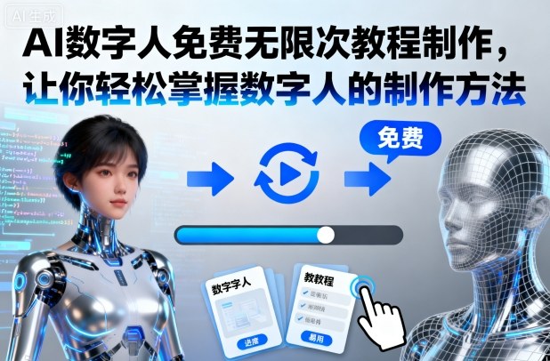 AI数字人免费无限次教程制作，让你轻松掌握数字人的制作方法-α阿尔法Trader