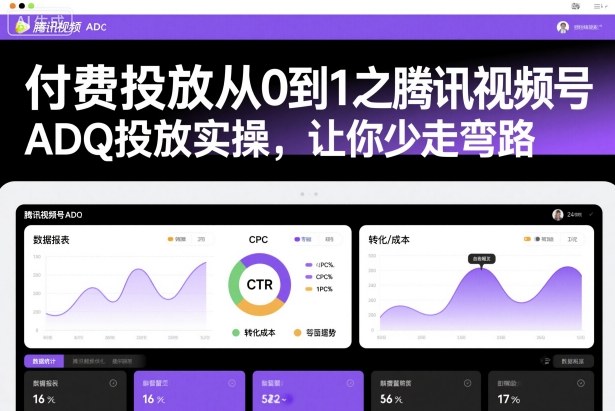 付费投放从0到1之腾讯视频号ADQ投放实操，让你少走弯路-α阿尔法Trader