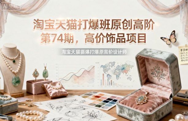 淘宝天猫打爆班原创高阶第74期，高价饰品项目-α阿尔法Trader