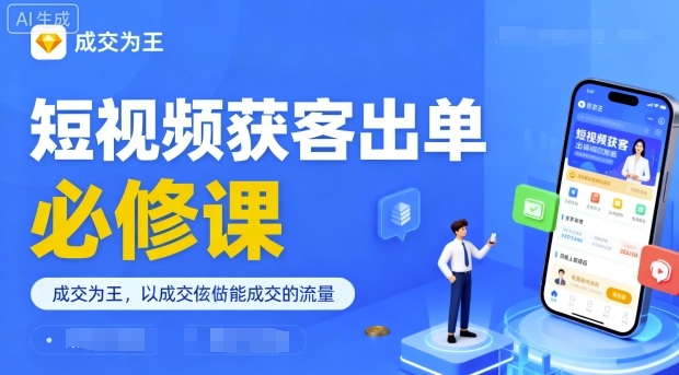 短视频获客出单必修课，成交为王，以成交为导向，直接做能成交的流量-α阿尔法Trader