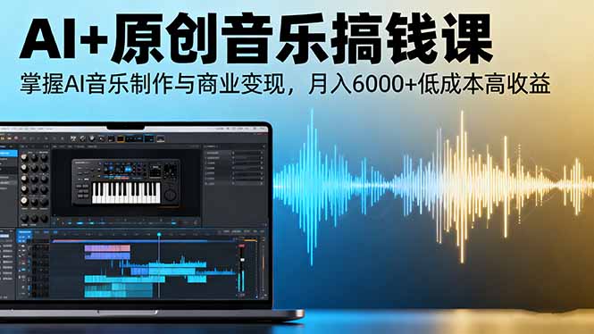 AI+原创音乐搞钱课：掌握AI音乐制作与商业变现，月入6000+低成本高收益-α阿尔法Trader