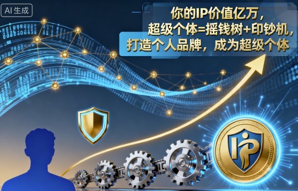 你的IP价值亿万，超级个体=摇钱树+印钞机，打造个人品牌，成为超级个体-α阿尔法Trader