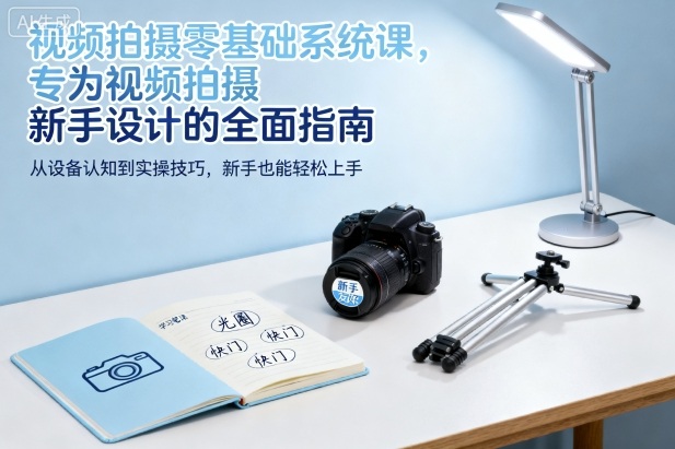 视频拍摄零基础系统课，专为视频拍摄新手设计的全面指南-α阿尔法Trader