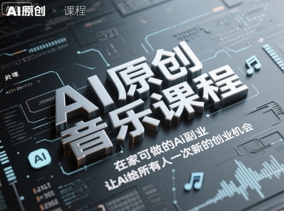 AI原创音乐课程，在家可做的Ai副业，让Ai给所有人一次新的创业机会-α阿尔法Trader