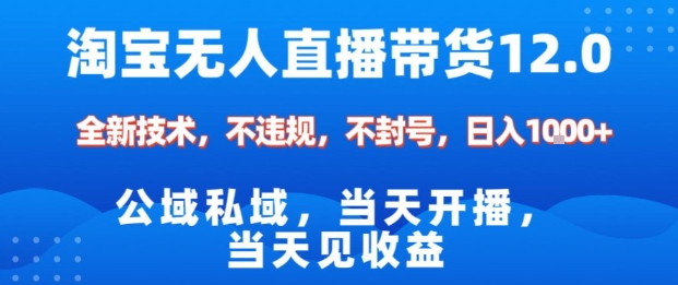 淘宝无人直播12.0，公域私域技术，不封号，不违规布局双十一流量风口，日入1k(独家技术)【揭秘】-α阿尔法Trader