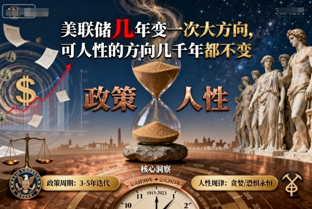 付费文章：美联储几年变一次大方向，可人性的方向几千年都不变-α阿尔法Trader